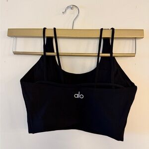 ALO Yoga Black Strappy Sports Bra